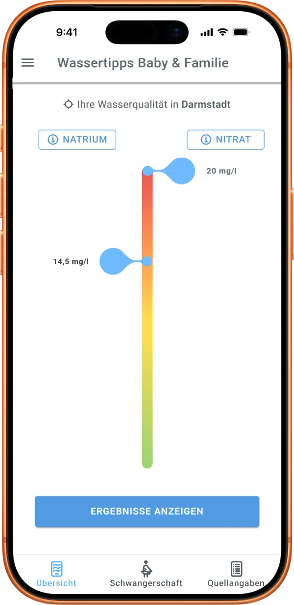 Wassertipps Baby&Familie App Screen 1