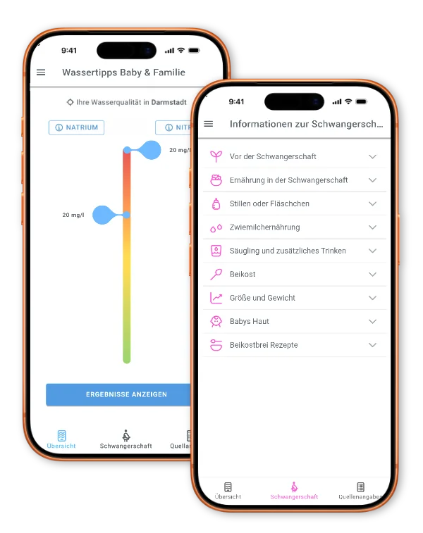 App Wassertipps Baby & Familie